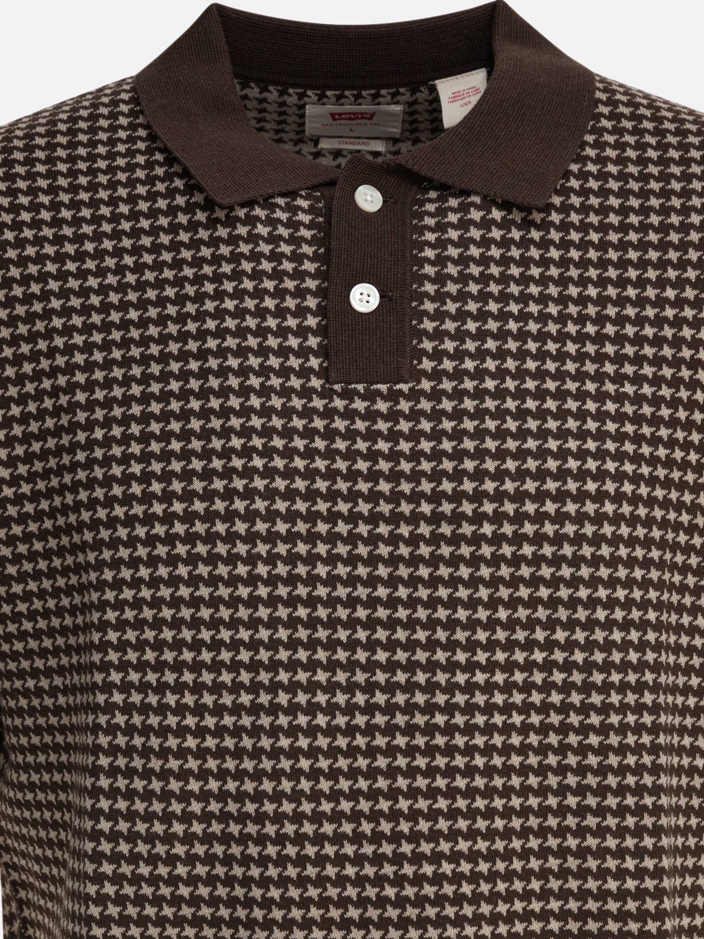 Polo shirts with buttons Textured knit  Brown - Levi&#39;s Men | PDP | VIETTI Online Store | thumbnail_3