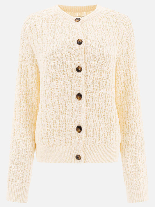 Cardigans Textured knit  White - Loulou Studio Women | PDP | VIETTI Online Store 
