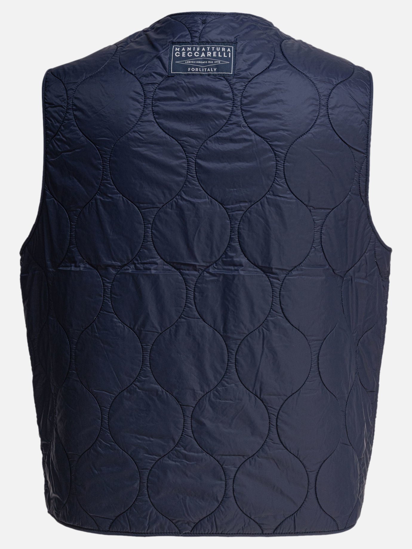 Vest jackets Solid colour  Blue - Manifattura Ceccarelli Men | PDP | VIETTI Online Store | thumbnail_2