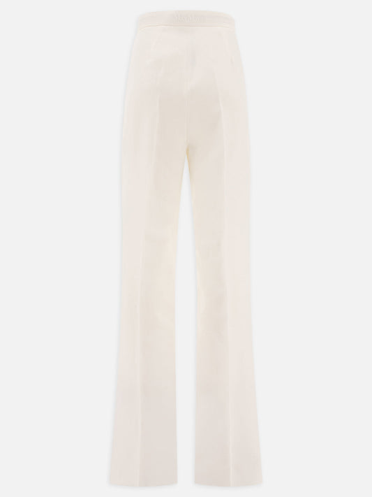 Max Mara Pantaloni a gamba larga 17075141_38 White 2