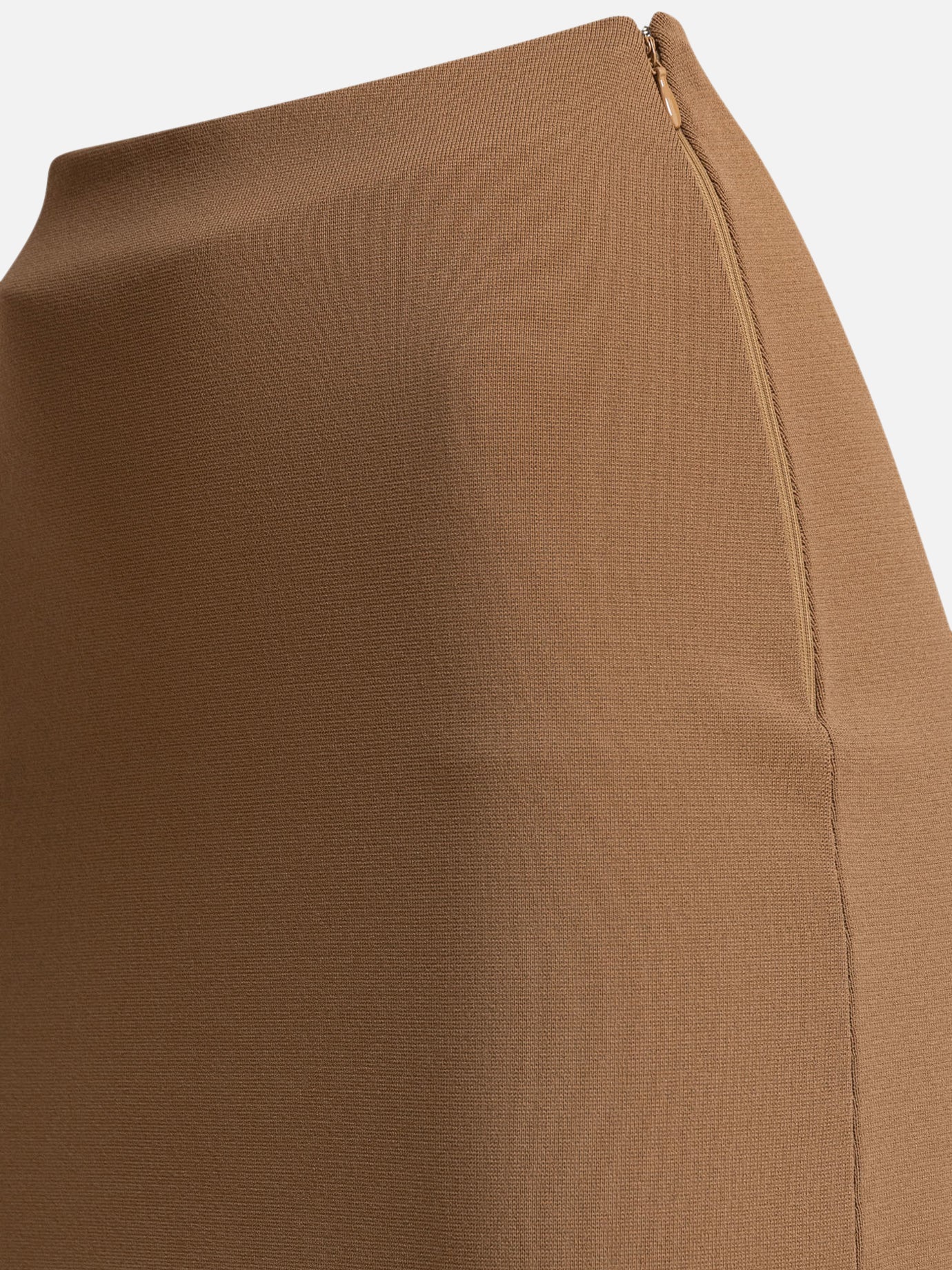 Max Mara Viscose crepe skirt Brown