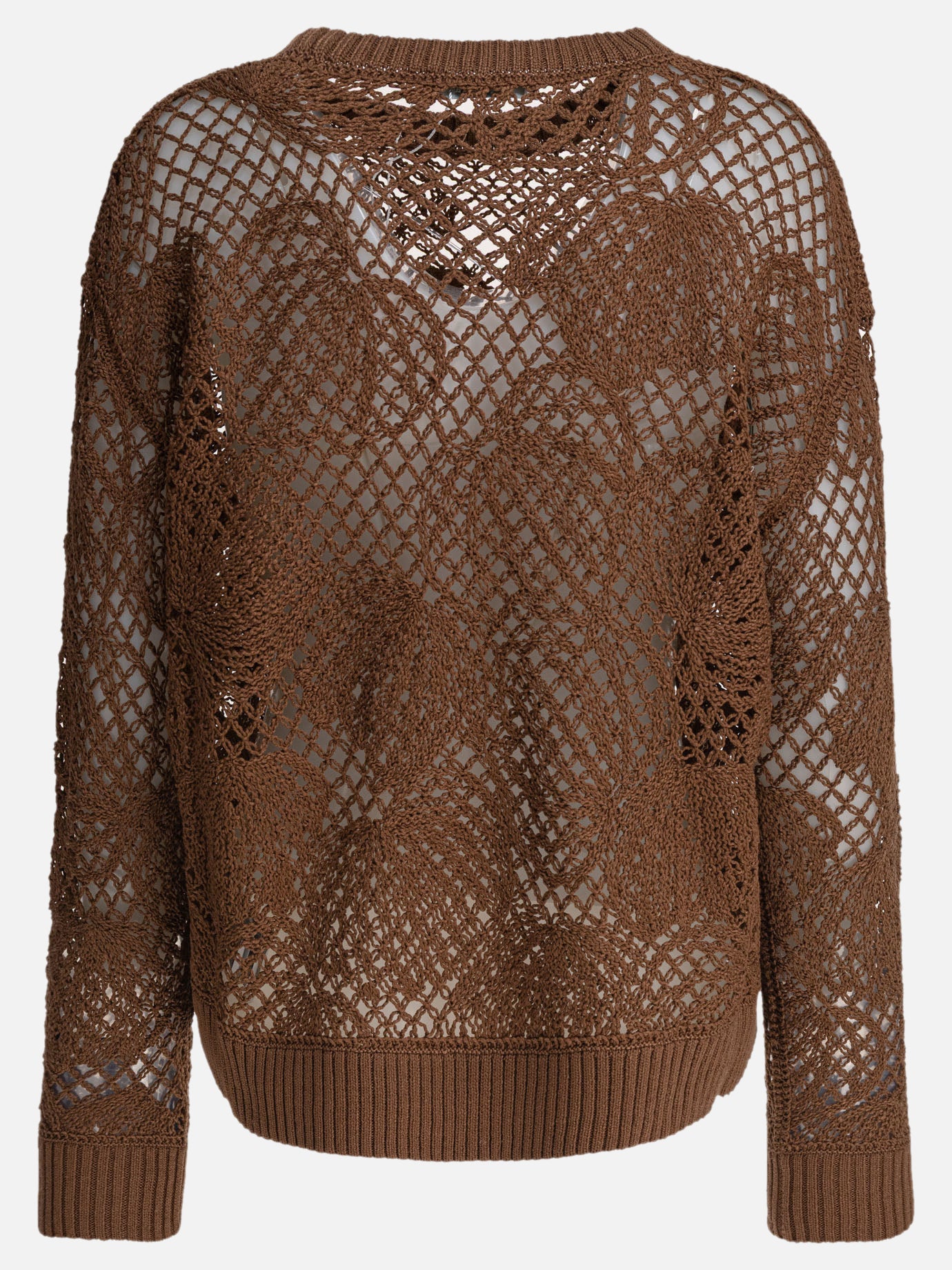 Max Mara Embroidered sweater 12982451_S Brown thumbnail_2