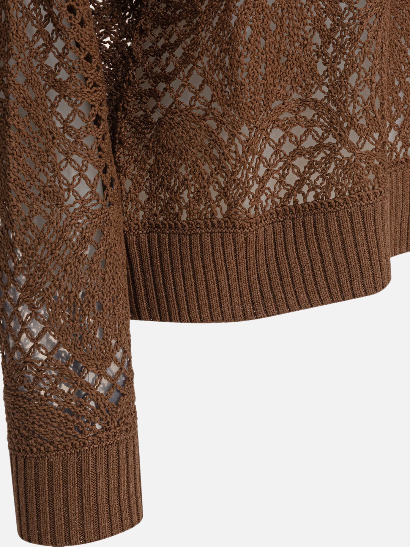 Max Mara Embroidered sweater 12982451_S Brown thumbnail_4