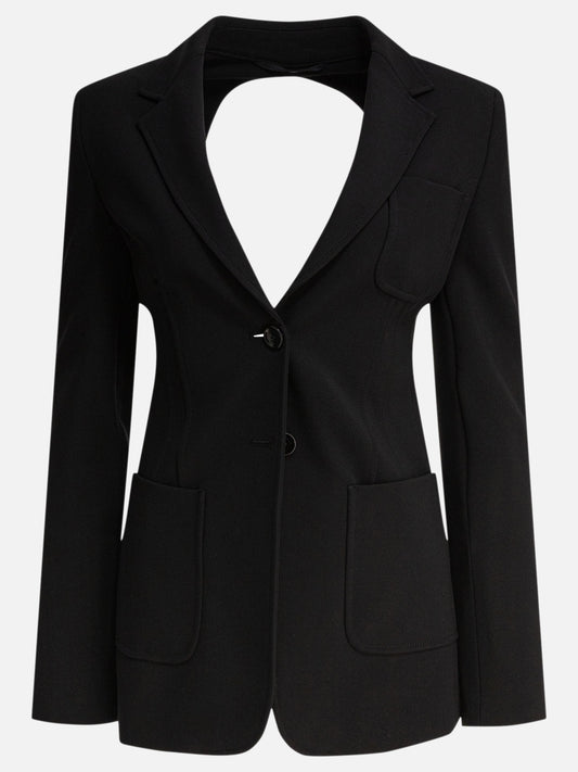 Max Mara Blazer slim in jersey 17898127_38 Black 1