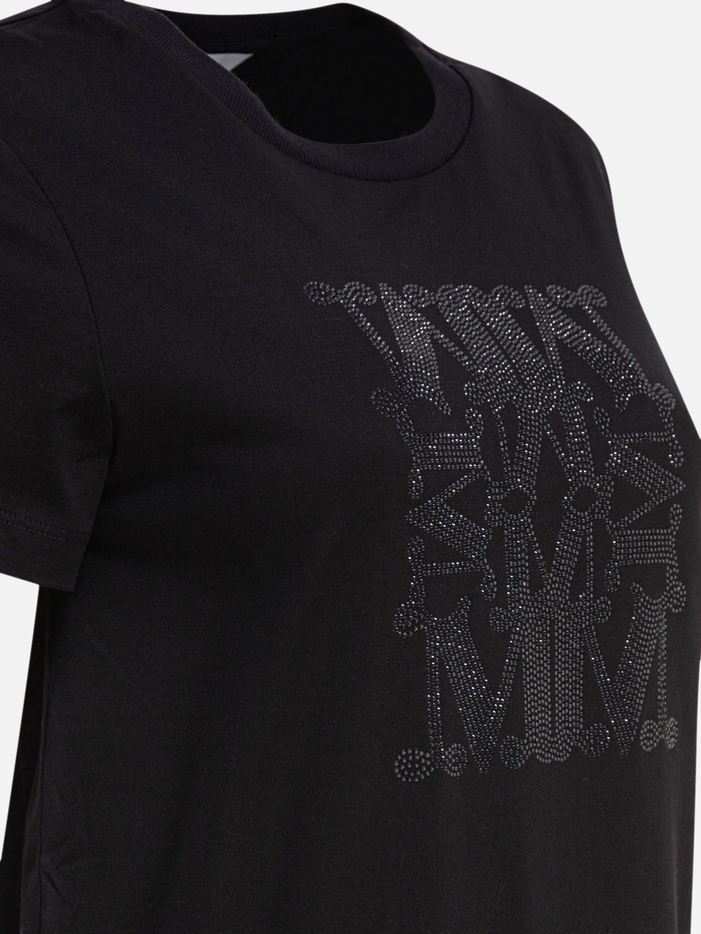 T-shirt girocollo Logo  Nero - Max Mara Donna | PDP | VIETTI Online Store | Zoom-Modal_4

