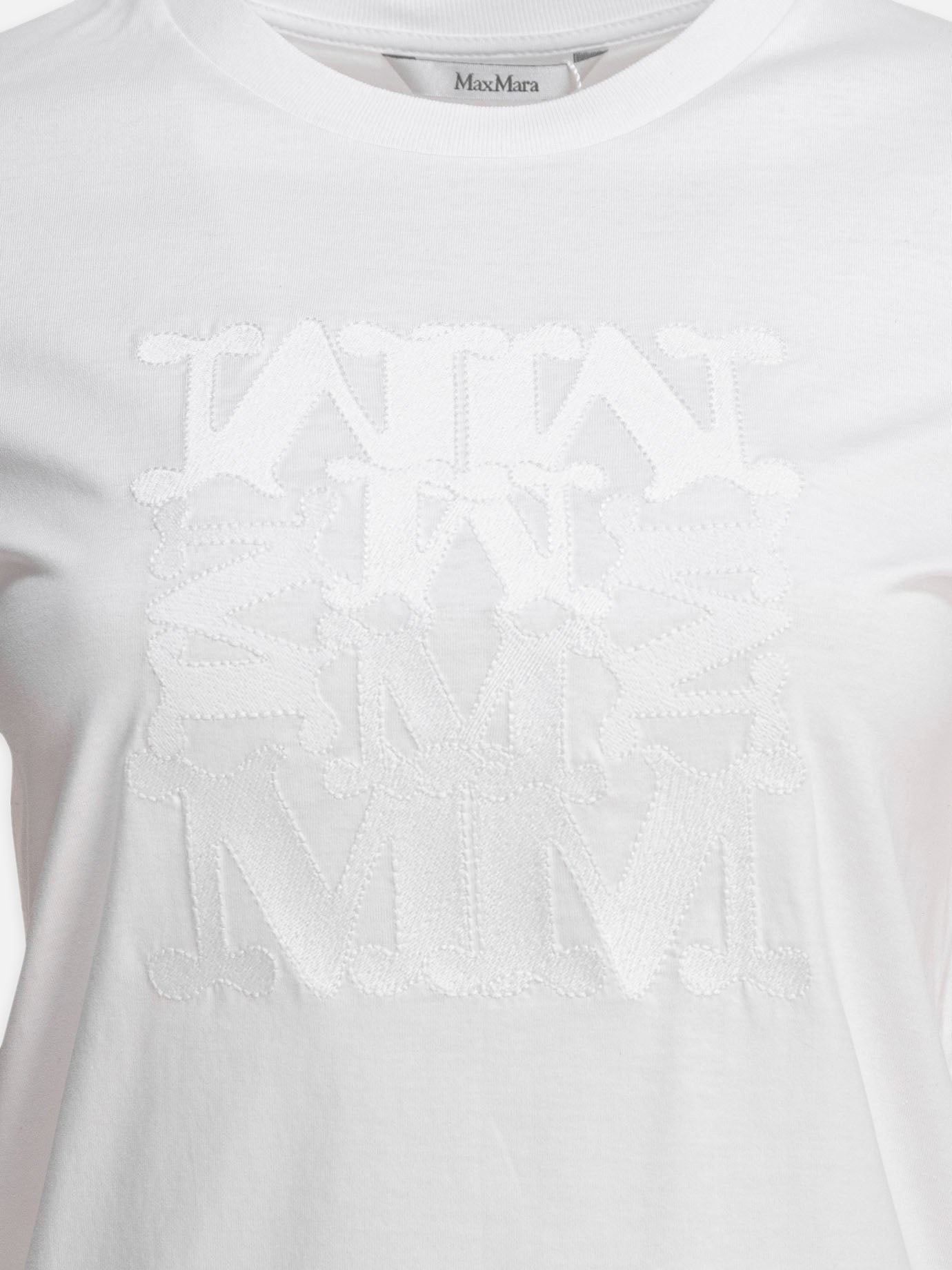 Crewneck t-shirts Logo  White - Max Mara Women | PDP | VIETTI Online Store | thumbnail_3