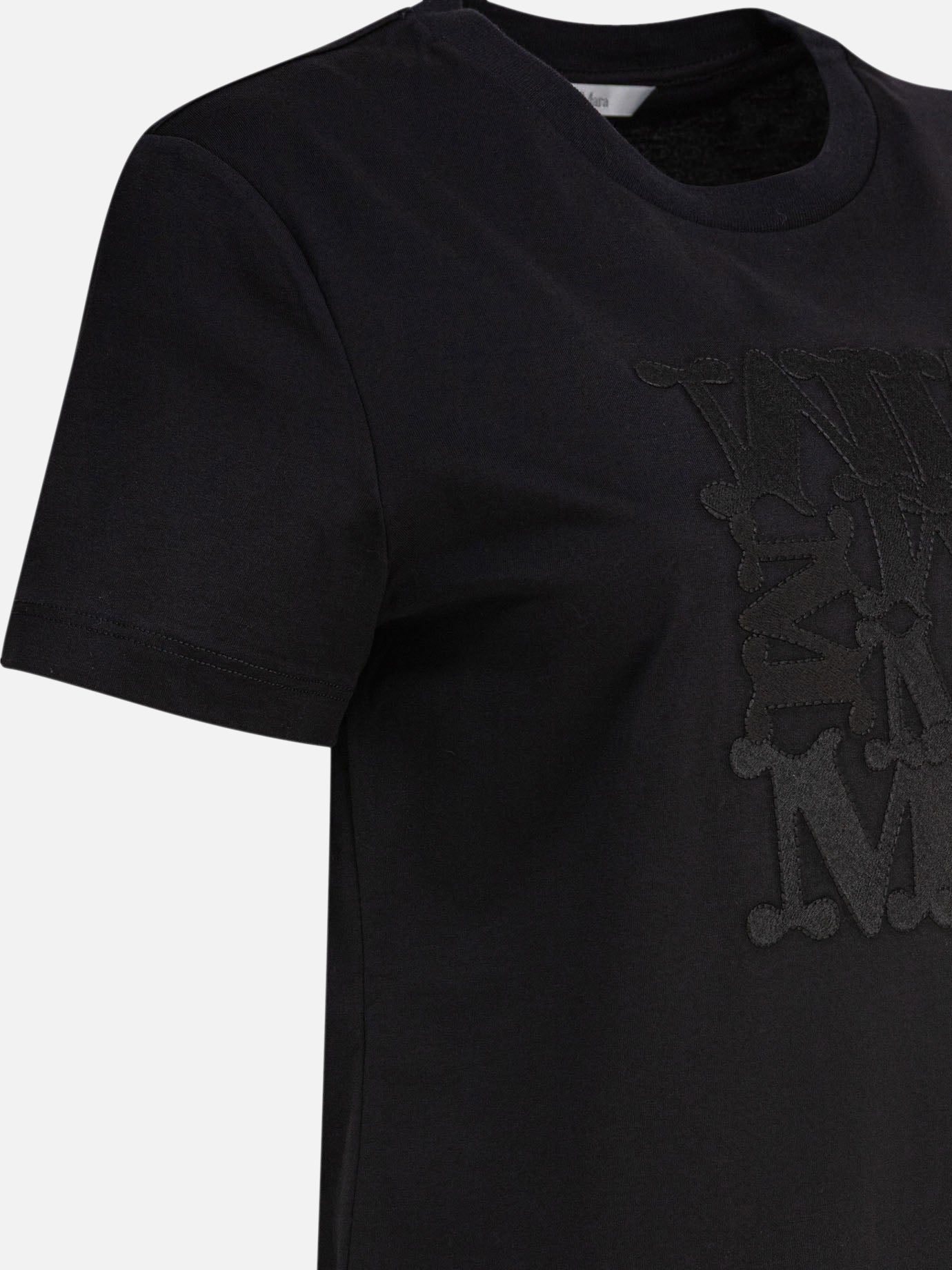 T-shirt girocollo Logo  Nero - Max Mara Donna | PDP | VIETTI Online Store | Zoom-Modal_4
