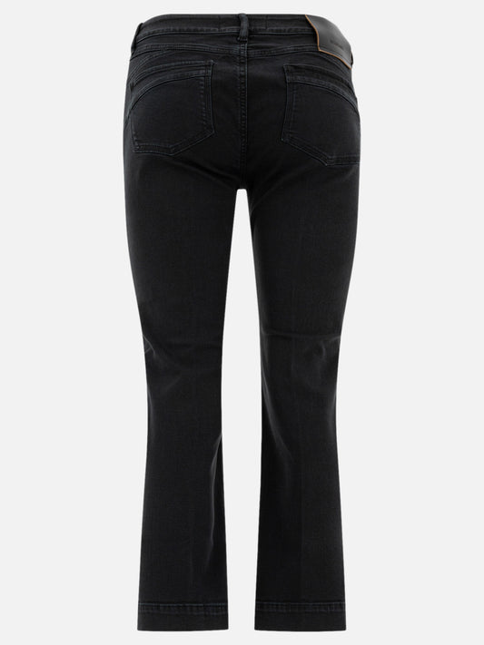 Jeans a gamba dritta Solid colour  Nero - Max Mara Sportmax Donna | PLP | VIETTI Online Store | 2
