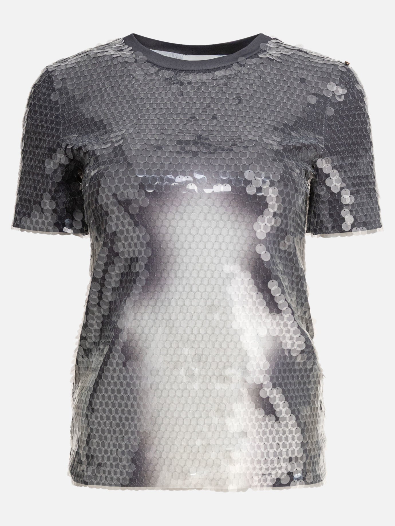 Crewneck t-shirts Solid colour  Grey - Max Mara Sportmax Women | PDP | VIETTI Online Store | thumbnail