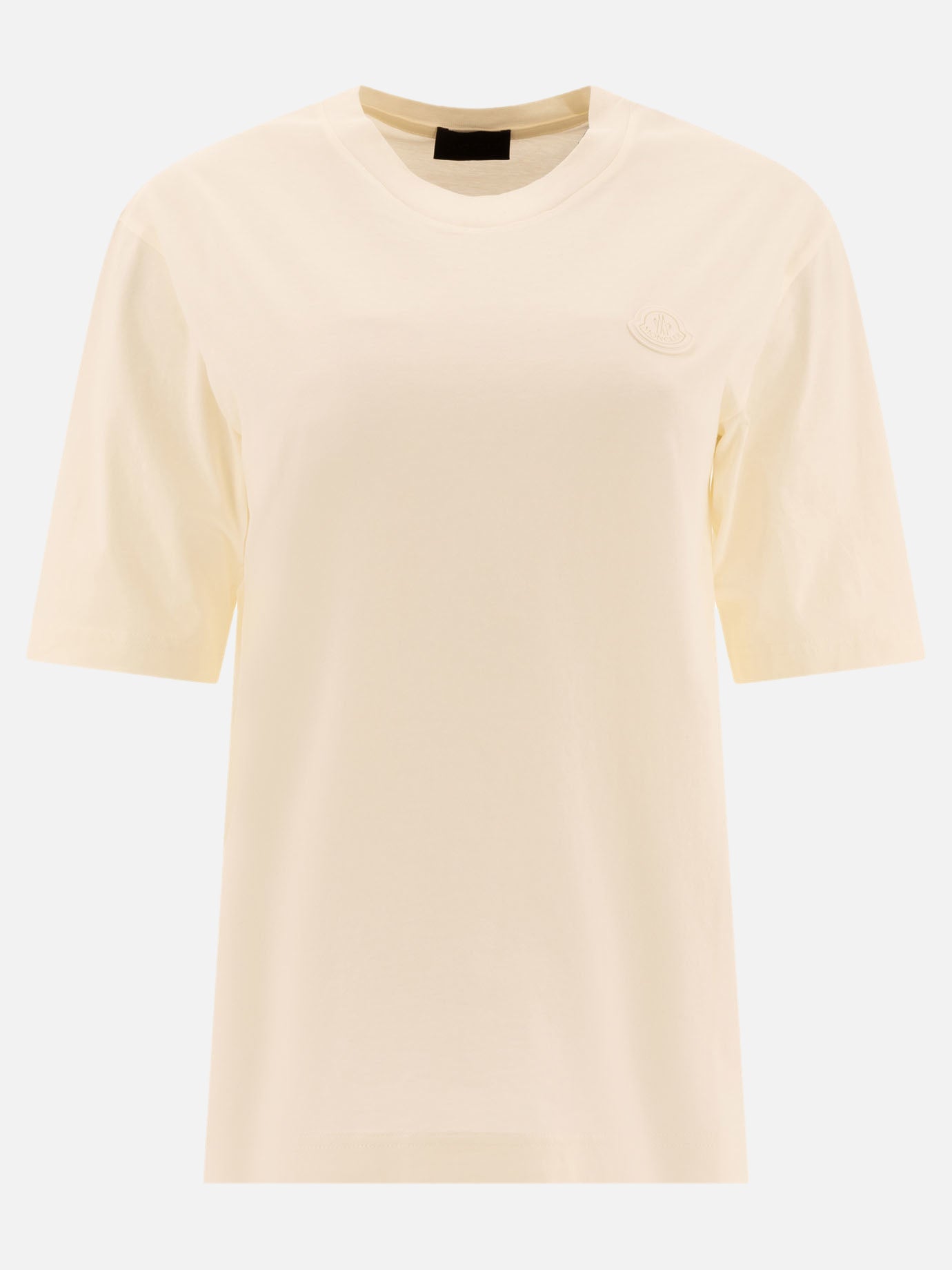 Crewneck t-shirts Logo  White - Moncler Women | PDP | VIETTI Online Store | Zoom-Modal

