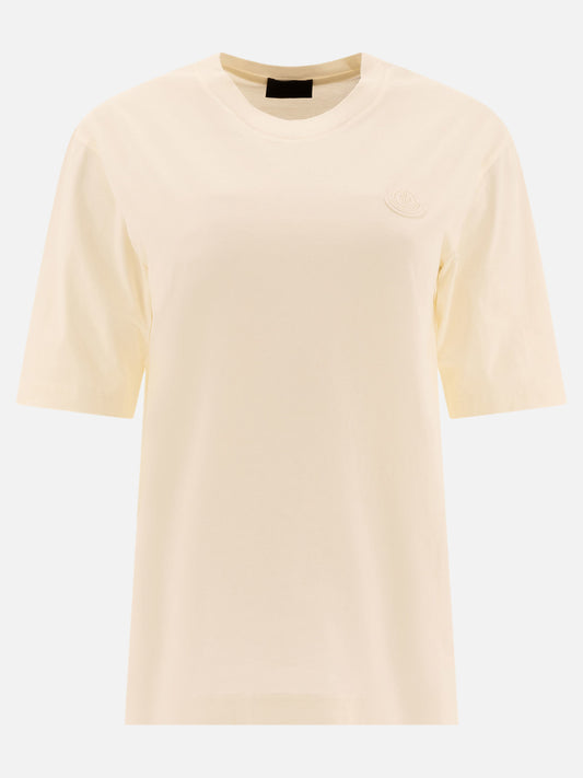 Crewneck t-shirts Logo  White - Moncler Women | PLP | VIETTI Online Store 
