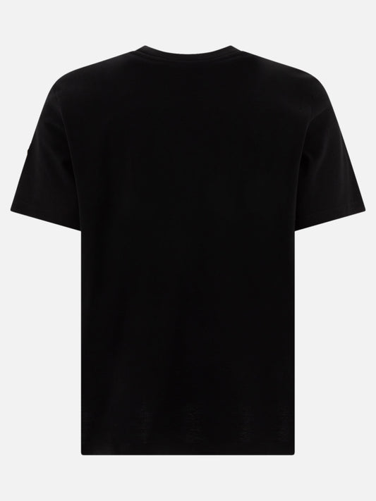 Moncler T-shirt con logo varsity ricamato 10272005_S Black 2