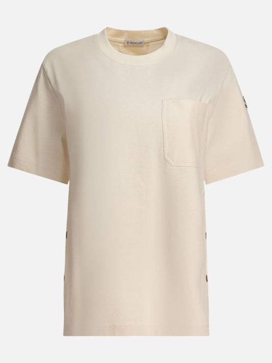 Crewneck t-shirts Logo  White - Moncler Women | PLP | VIETTI Online Store 
