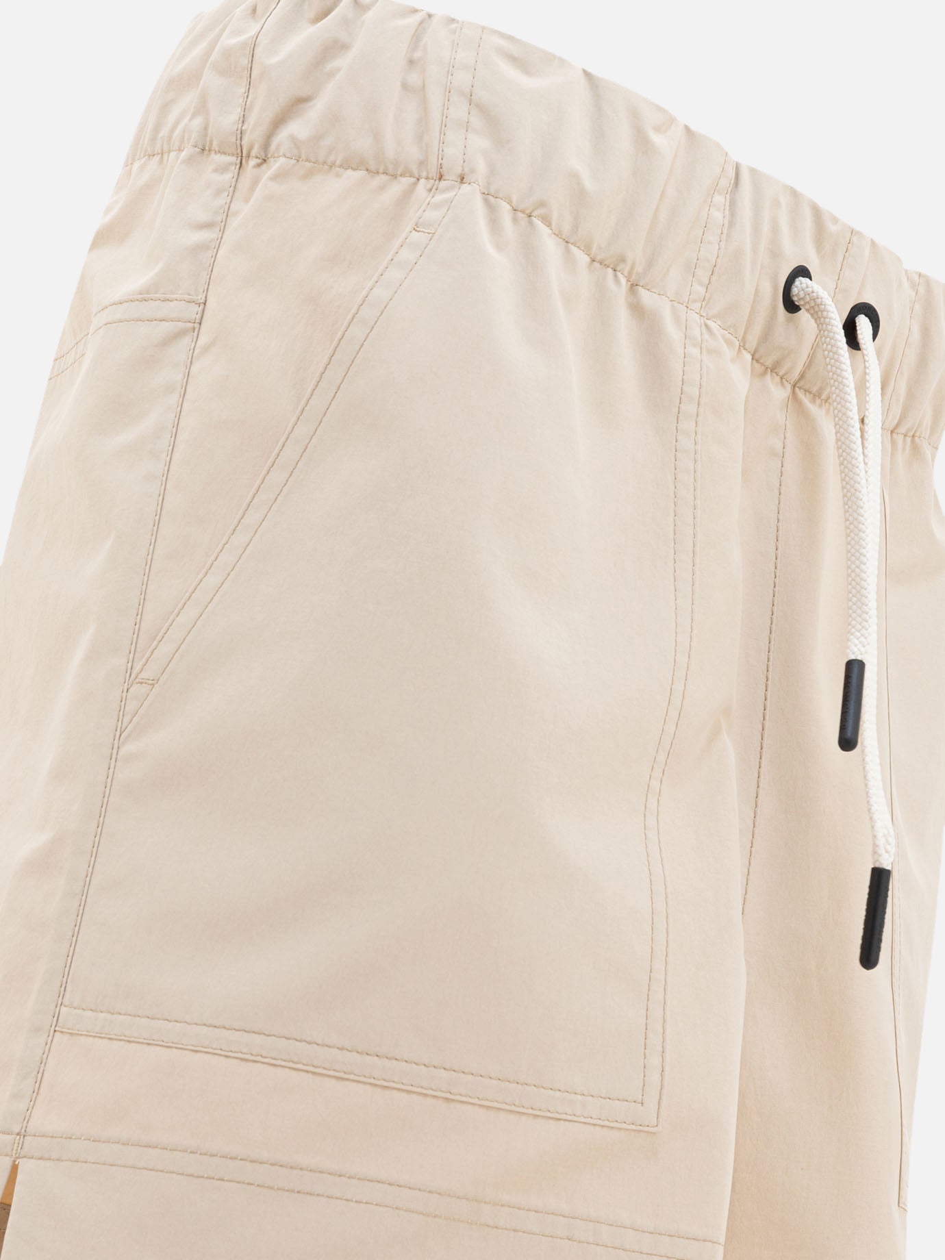 Moncler Grenoble Short in froissè tecnico 10087919_XS Beige thumbnail_4
