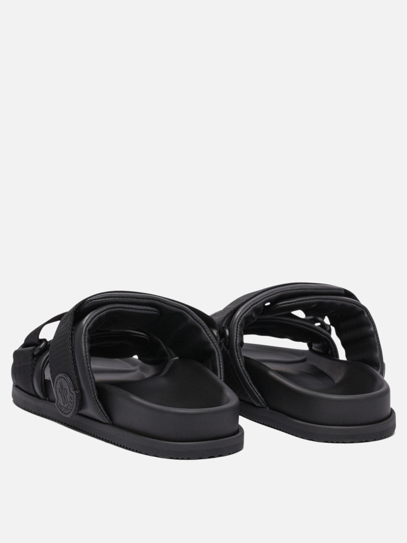 Moncler "Mon Summer" slides Black