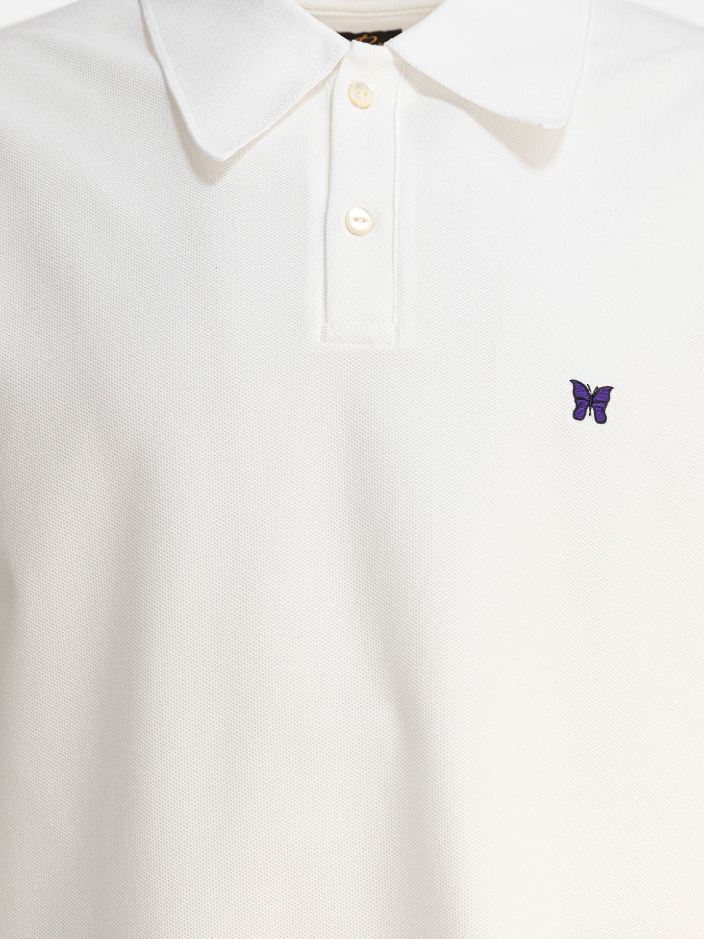 Polo con bottoni Logo  Bianco - Needles Uomo | PDP | VIETTI Online Store | Zoom-Modal_3
