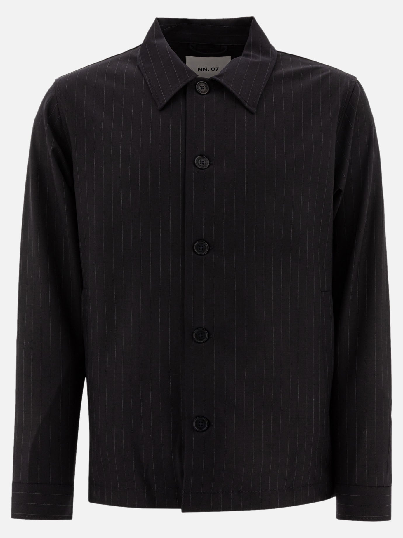 Giacche overshirt Pinstriped  Blu - NN.07 Uomo | PDP | VIETTI Online Store | thumbnail