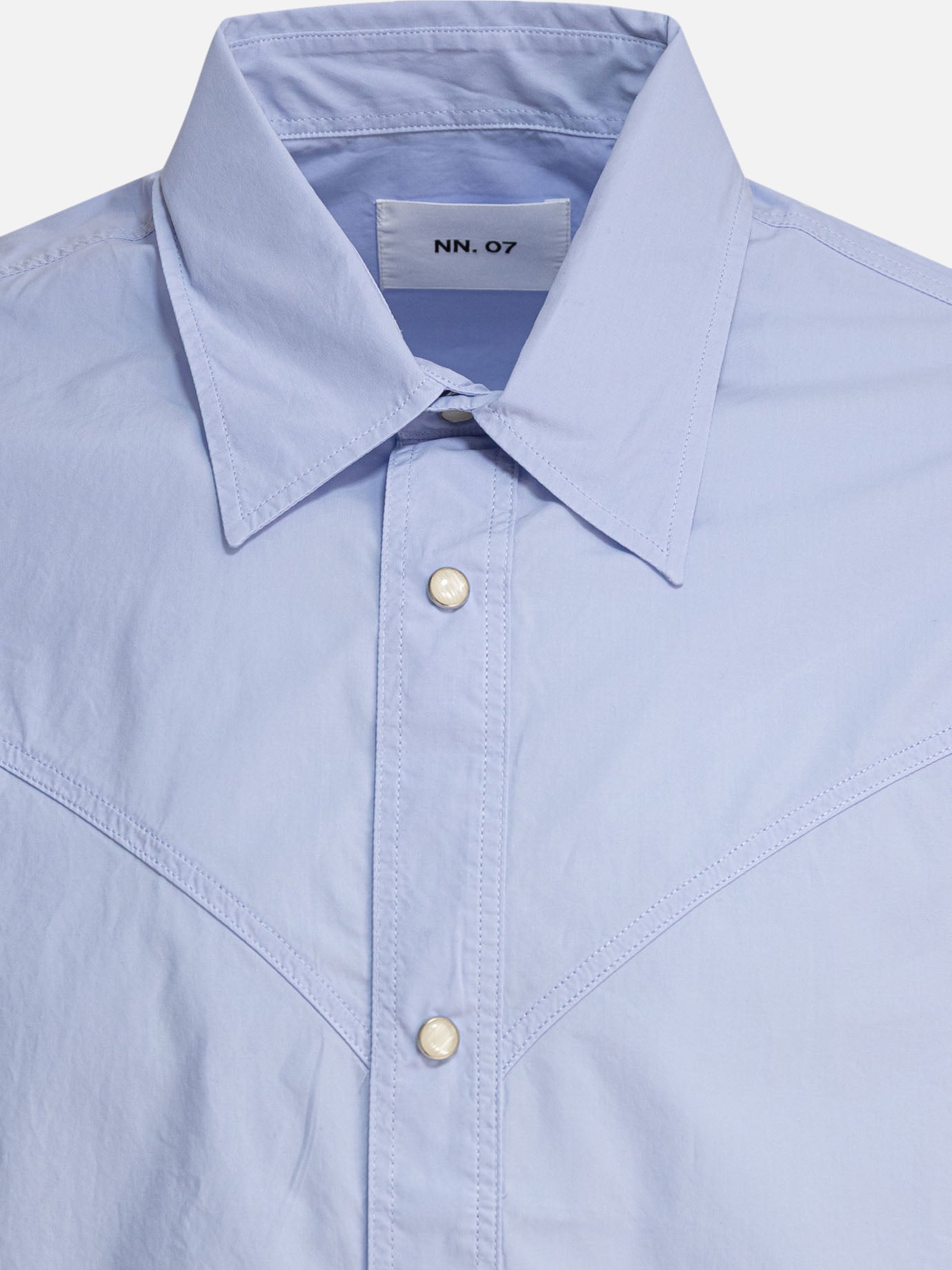 Camicie casual Solid colour  Azzurro - NN.07 Uomo | PDP | VIETTI Online Store | thumbnail_3