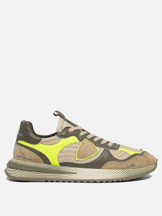 Sneaker basse 50% fabric 25% calf leather 25% sheep leather - 100% poliurethane thermoplastic  Verde - Philippe Model Paris Uomo | PLP | VIETTI Online Store 
