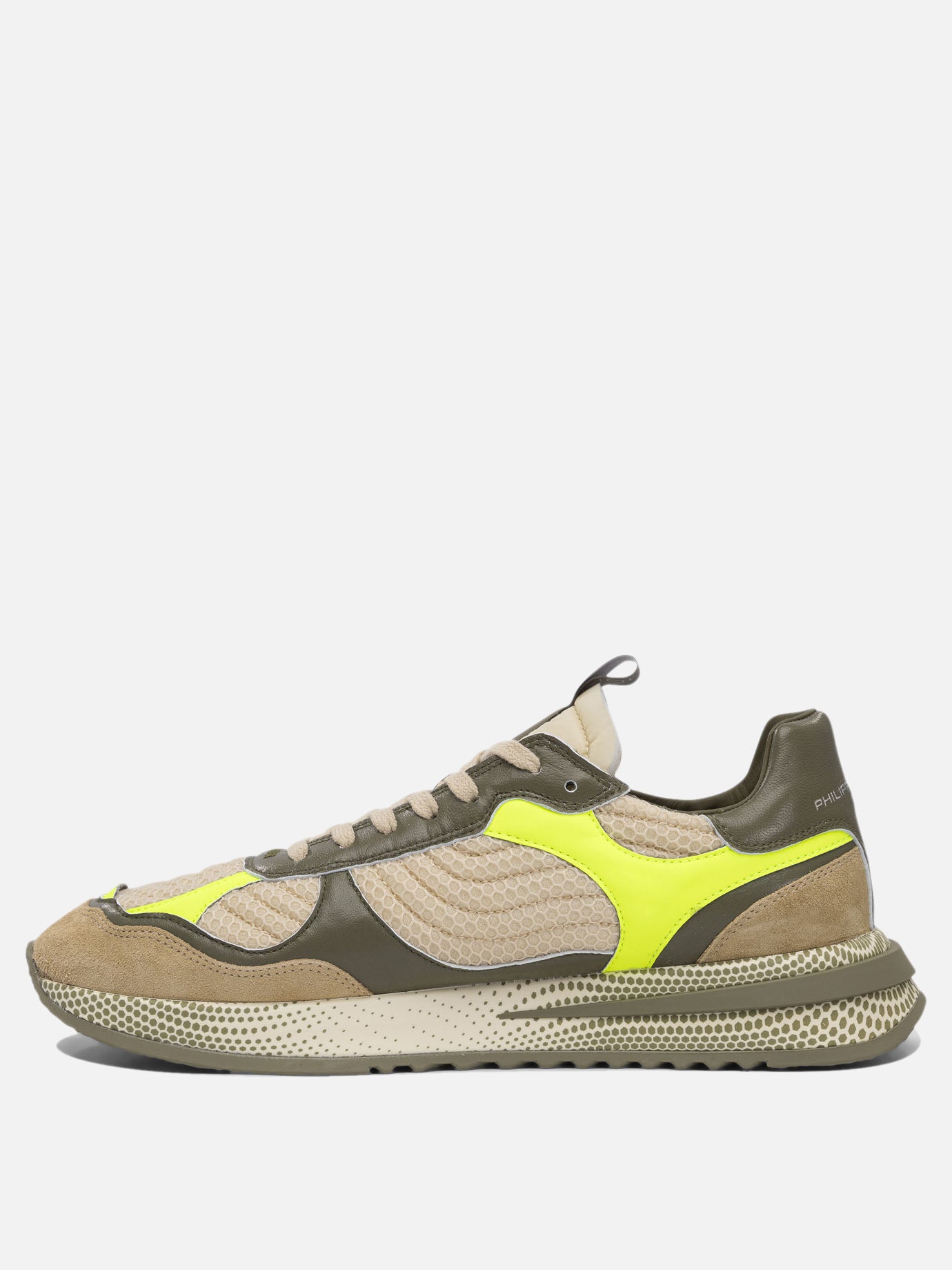 Sneaker basse 50% fabric 25% calf leather 25% sheep leather - 100% poliurethane thermoplastic  Verde - Philippe Model Paris Uomo | PDP | VIETTI Online Store | Zoom-Modal_3
