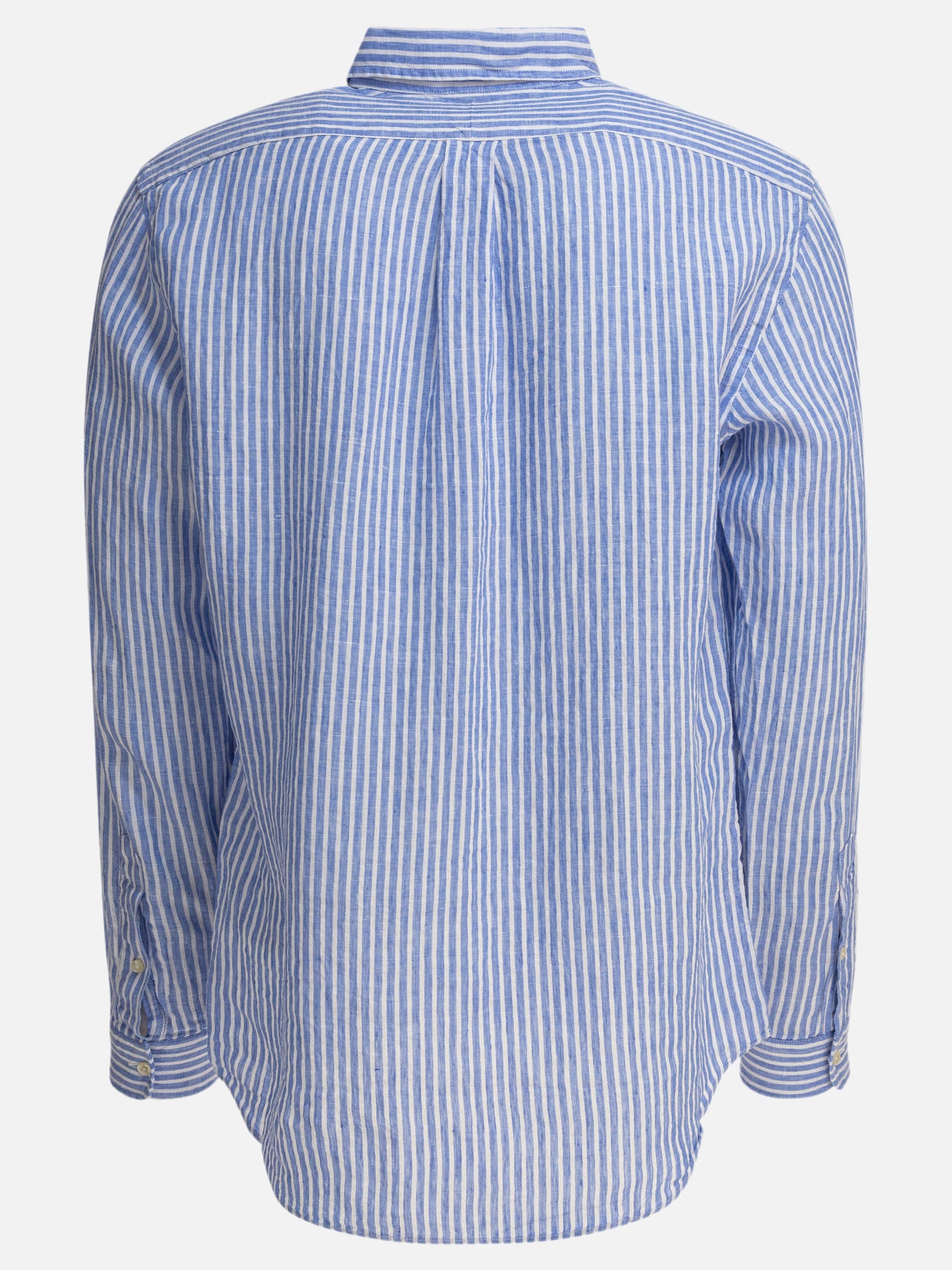 Polo Ralph Lauren Camicia in lino a righe 16902239_S Blue thumbnail_2