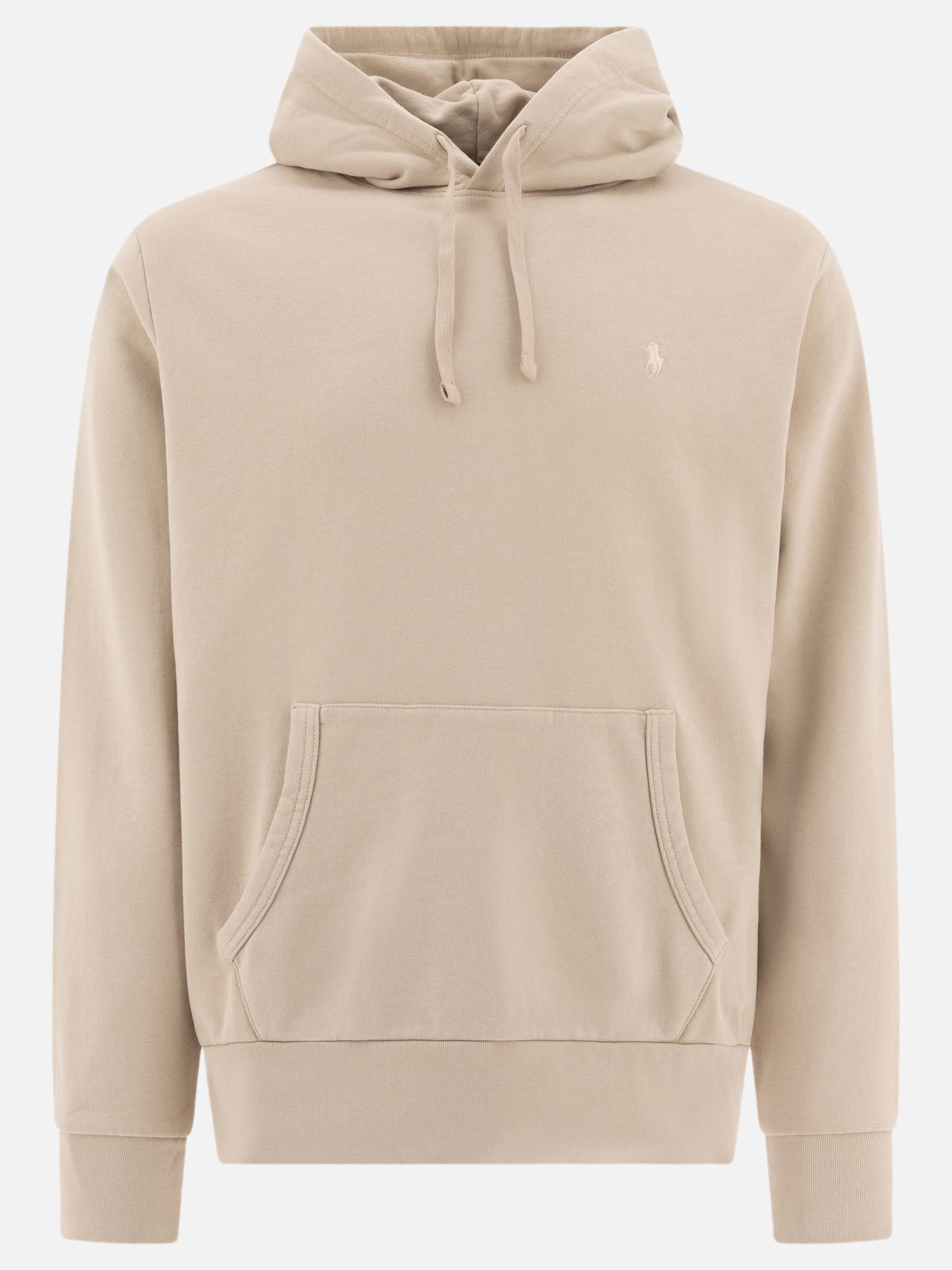 Polo Ralph Lauren Felpa con cappuccio in cotone loopback 15972500_S Grey thumbnail_1