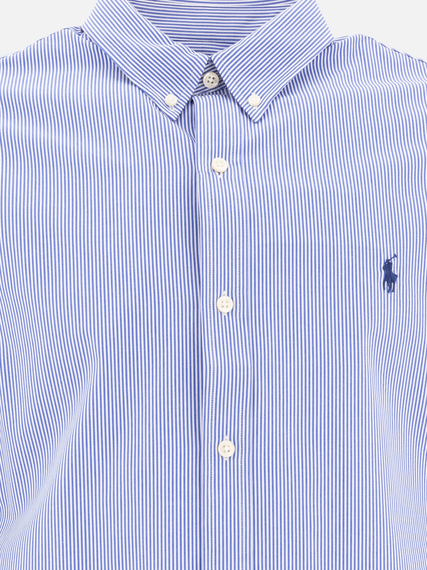 Polo Ralph Lauren Camicia in popeline stretch a righe 18638353_S Blue thumbnail_3