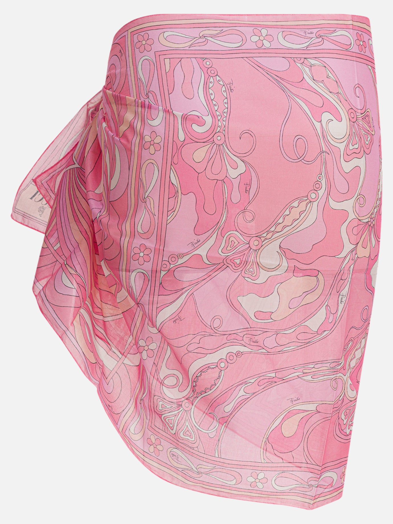 Pucci Sarong in Marmo print Pink