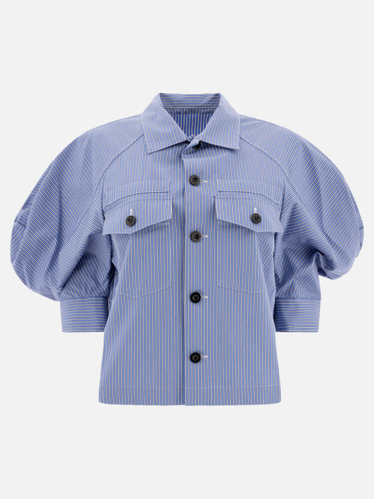 Sacai Camicia in cotone 19901990_1 Blue 1