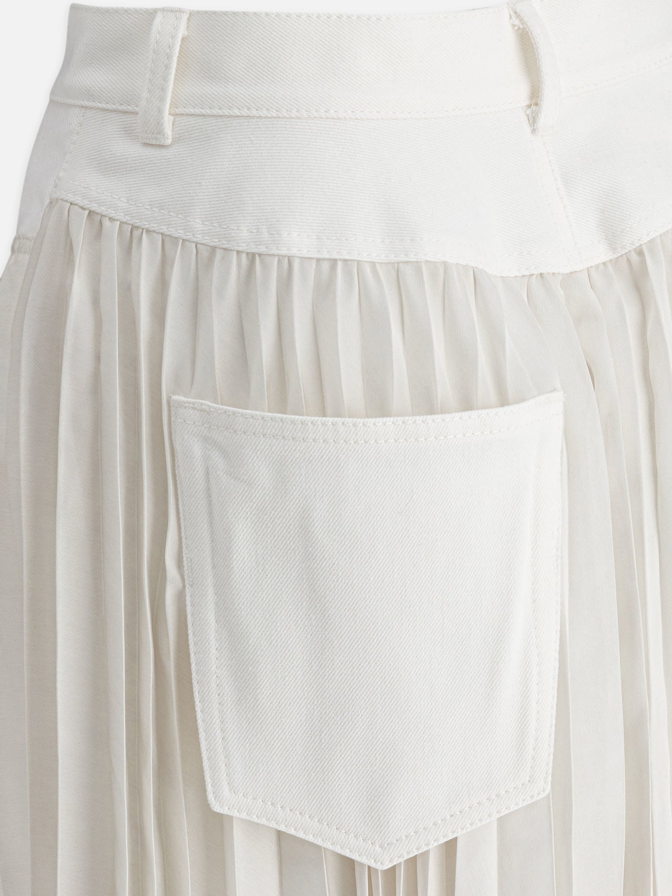 Long skirts Solid colour  White - Sacai Women | PDP | VIETTI Online Store | Zoom-Modal_4
