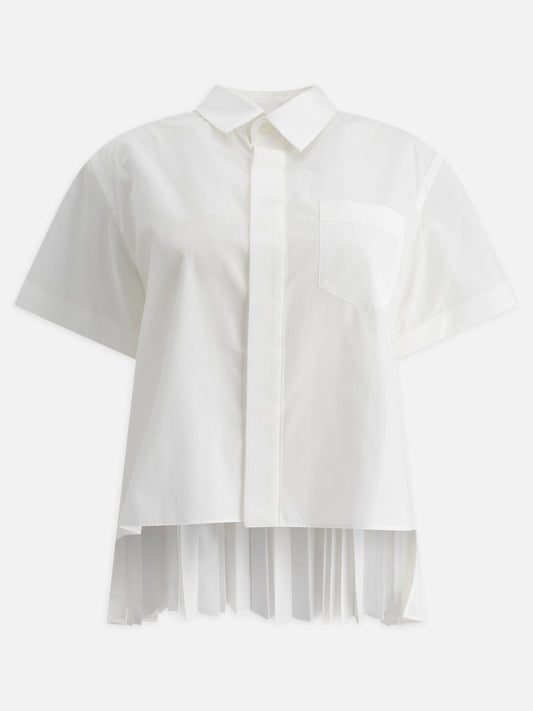 Sacai Camicia in popeline di cotone 17722858_2 White 1