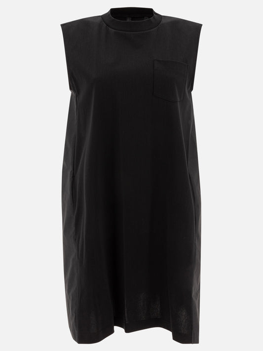 Sacai Abito in cotone 14400431_1 Black 1
