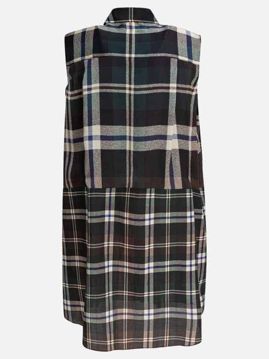 Sacai Abito con stampa scozzese 13616298_1 Black 2