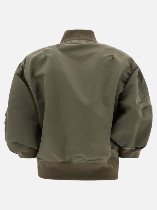 Sacai Bomber in nylon 14035715_1 Green 2