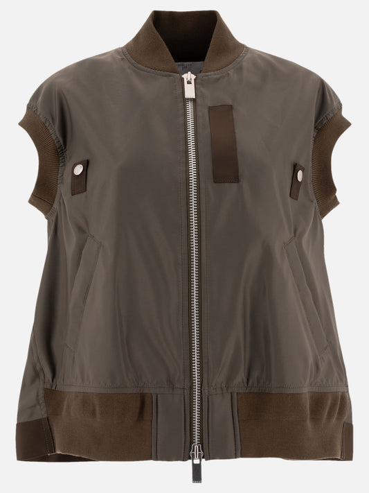 Sacai Smanicato in nylon twill 12716542_2 Green 1