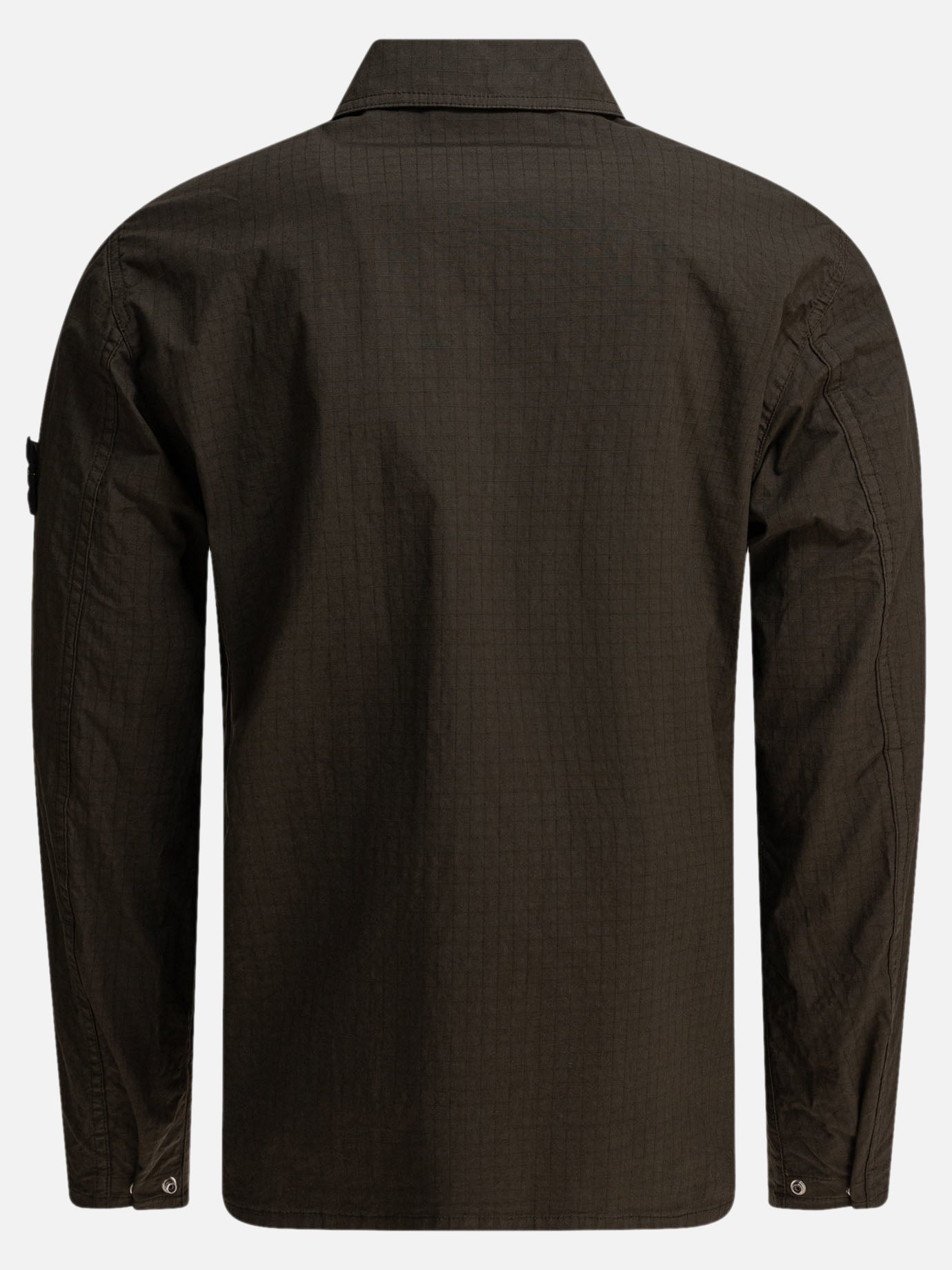 Stone Island Organic cotton ripstot stretch overshirt 20664475_M Green thumbnail_2