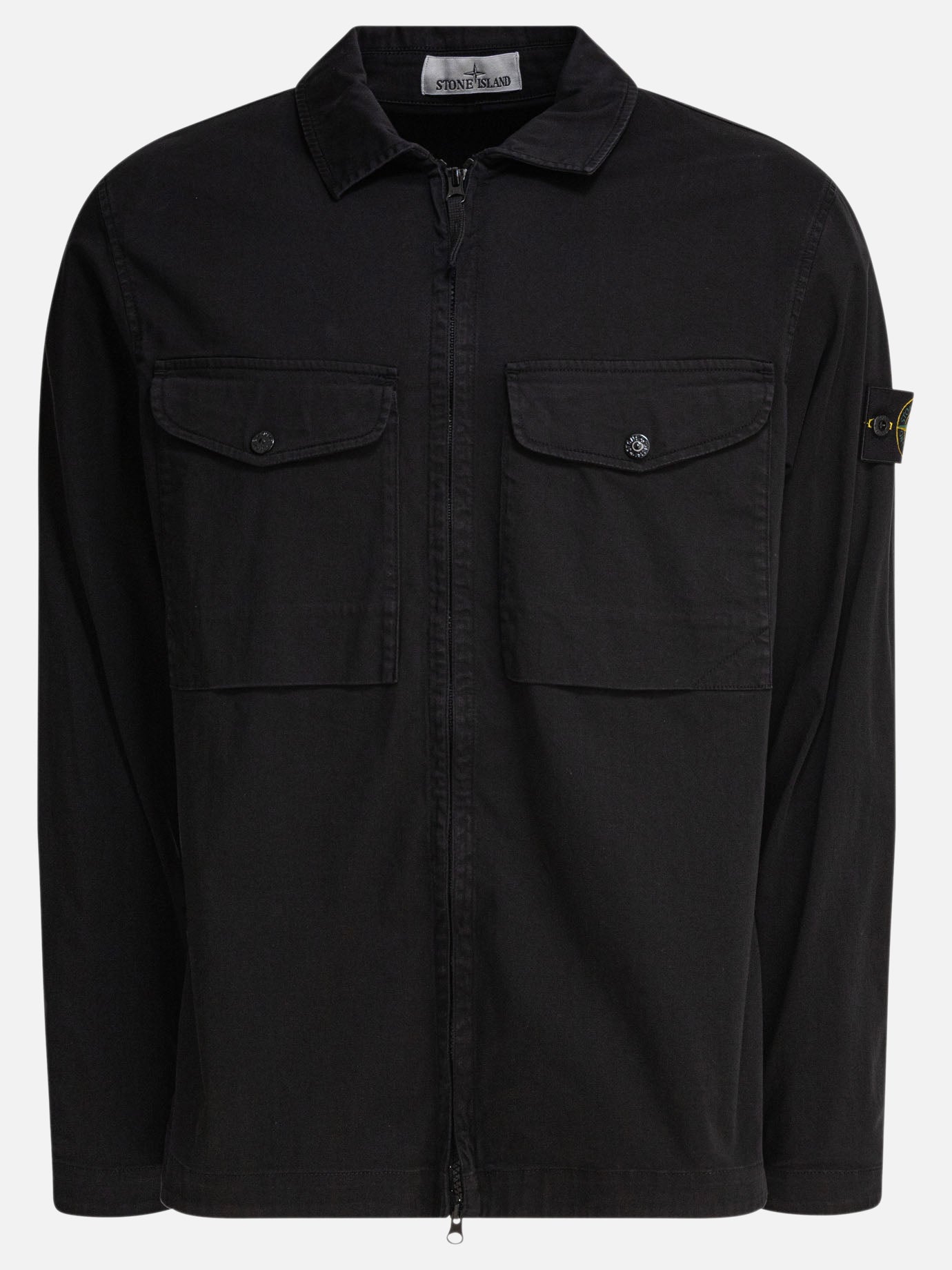 Overshirt jackets Logo  Black - Stone Island Men | PDP | VIETTI Online Store | thumbnail