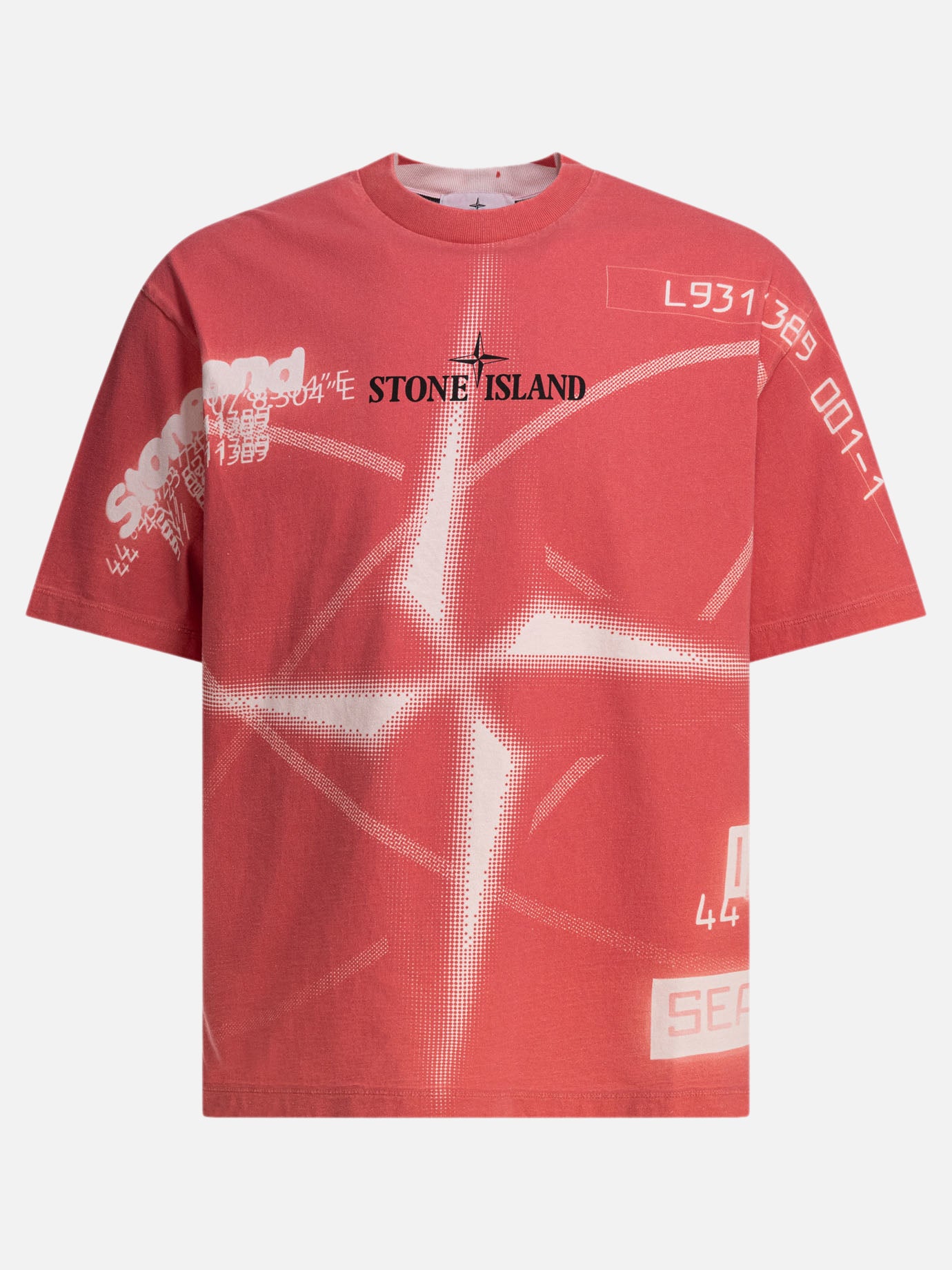 Stone Island T-shirt &quot;Y2K Compass&quot; 19470790_L Red thumbnail_1