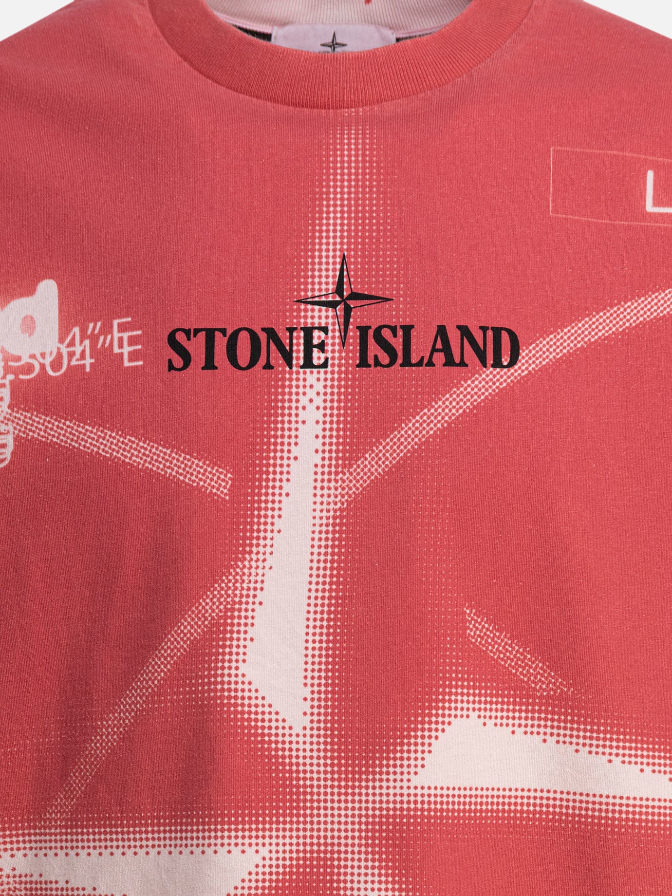 Stone Island T-shirt &quot;Y2K Compass&quot; 19470790_L Red thumbnail_3