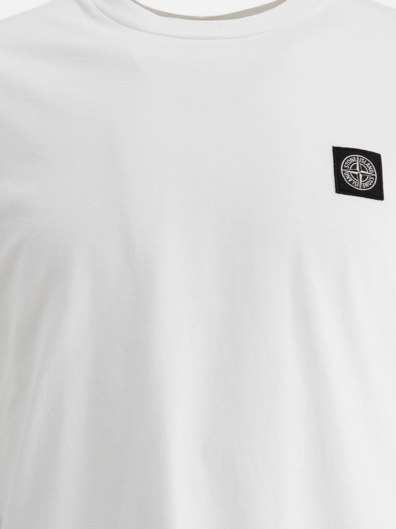 Stone Island T-shirt in jersey di cotone 10146773_S White thumbnail_3