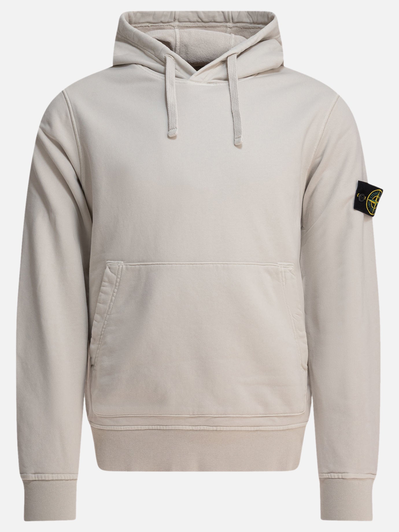 Stone Island Felpa in cotone felpato biologico 23226916_M Beige thumbnail_1