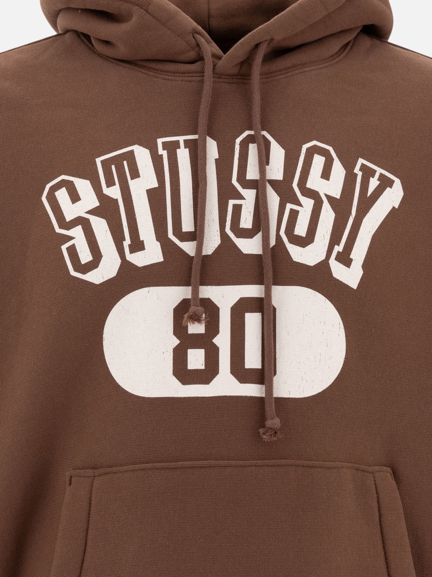 【STUSSY】80 Relaxed Hoodie: Brown Stussy 80 Relaxed Hooded Sweatshirt Brown – LESS 17