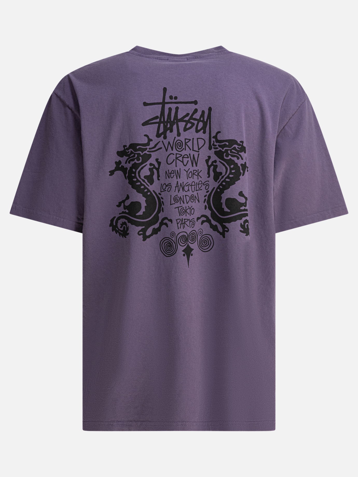 Crewneck t-shirts Solid colour  Purple - Stüssy Men | PDP | VIETTI Online Store | thumbnail_2