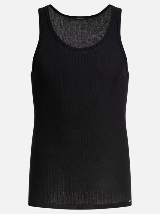 Tom Ford Canotta in cotton e modal 14754498_M Black 1