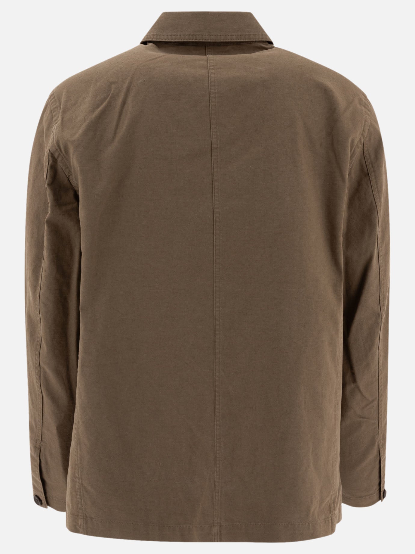 Giacca utility in cotone e lino