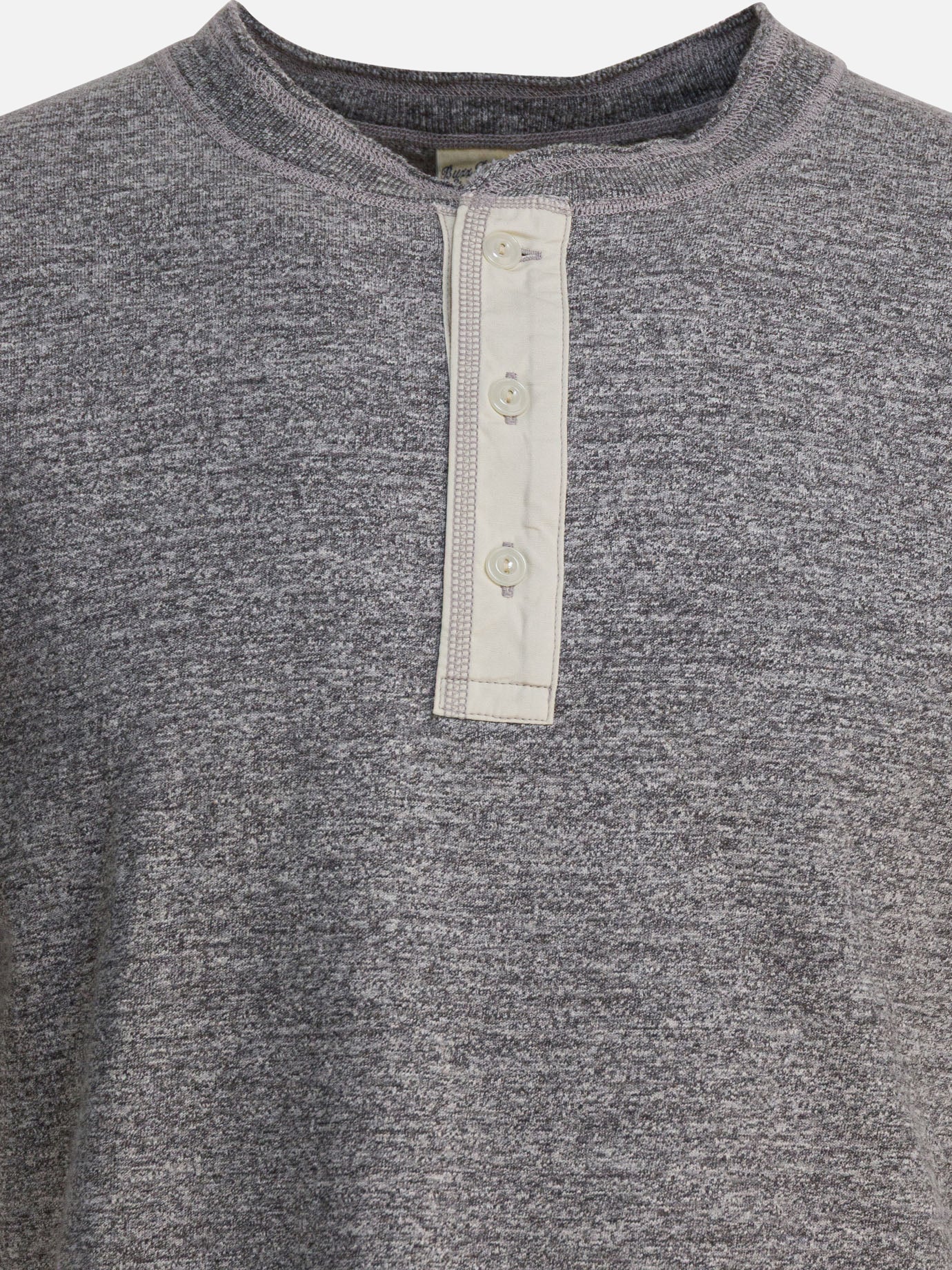 Crewneck t-shirts Solid colour  Grey - Buzz Rickson's Men | PDP | VIETTI Online Store | Zoom-Modal_3
