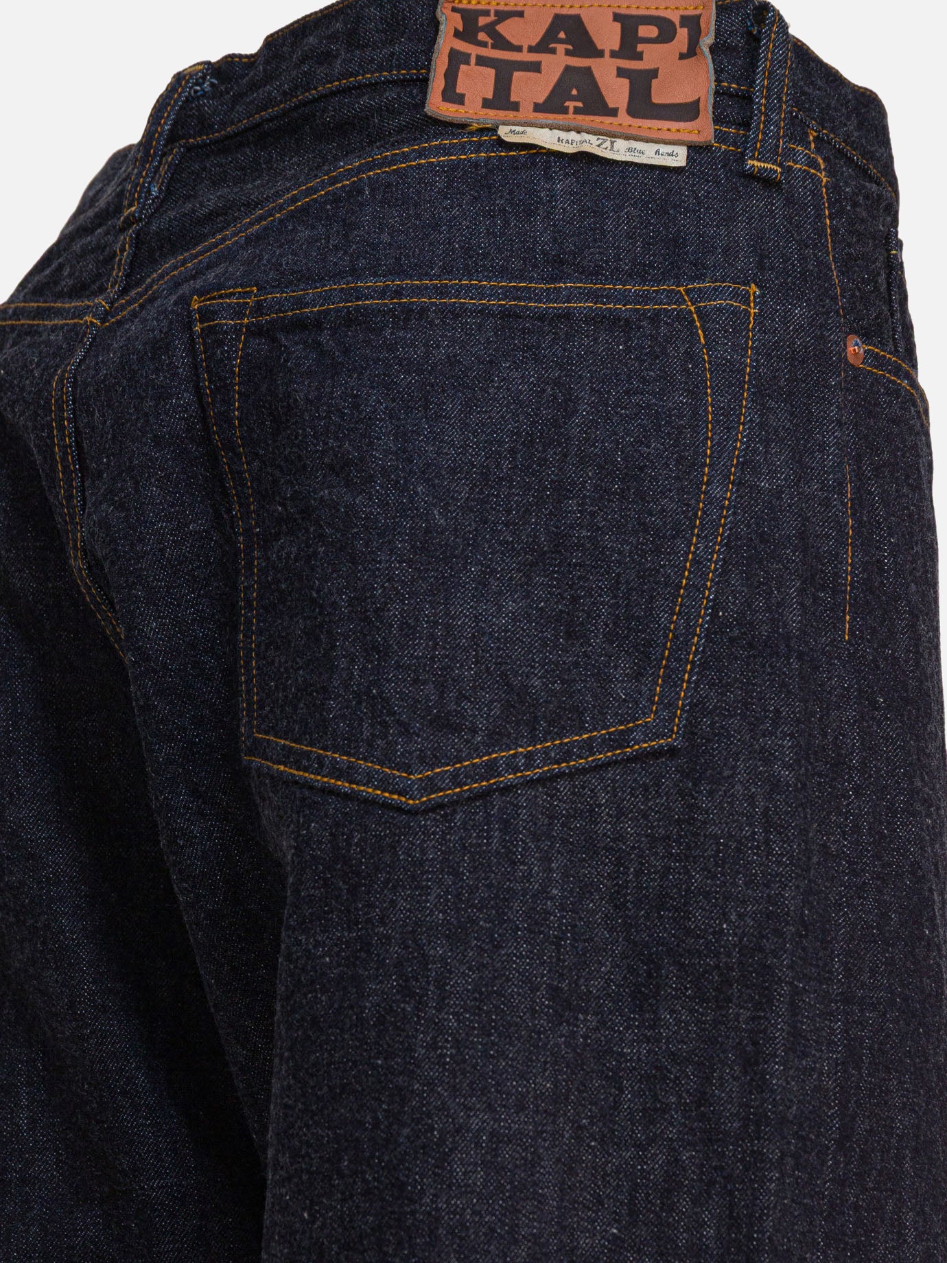Straight-leg jeans Solid colour  Blue - KAPITAL Men | PDP | VIETTI Online Store | Zoom-Modal_4
