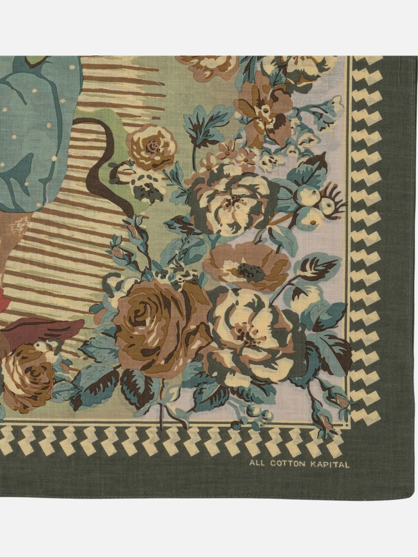 Foulard 100% cotton  Verde - KAPITAL Uomo | PDP | VIETTI Online Store | Zoom-Modal_2
