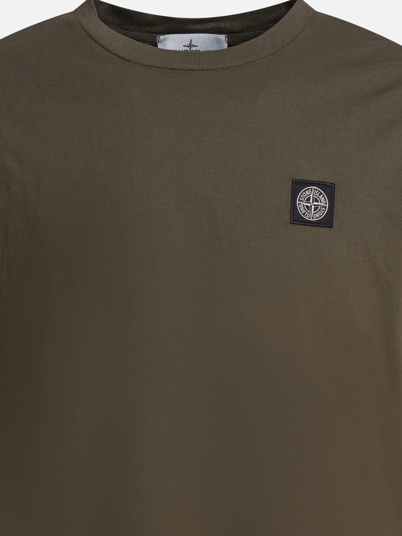 T-shirt girocollo Logo  Verde - Stone Island Uomo | PDP | VIETTI Online Store | thumbnail_3