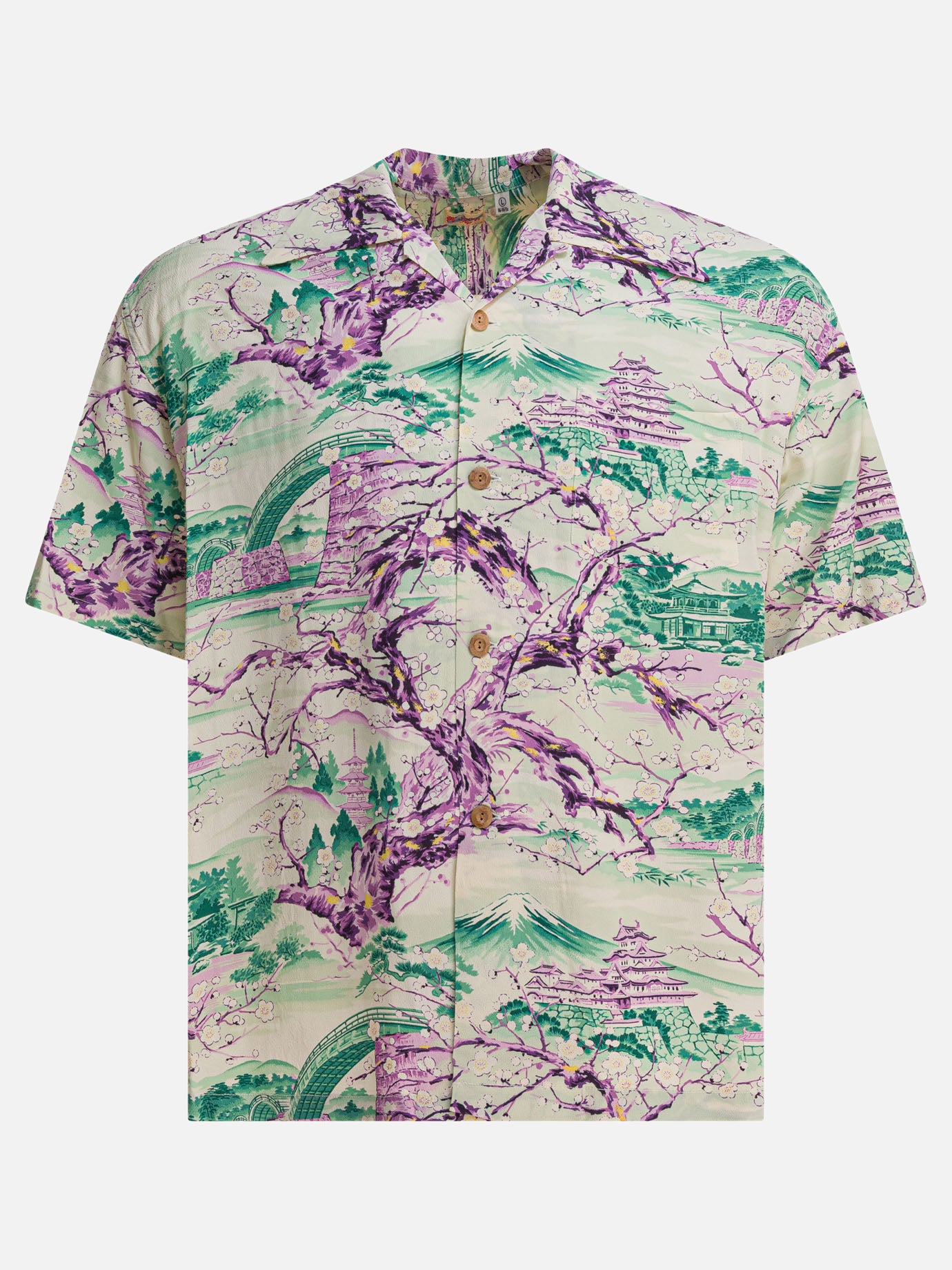Sun Surf Camicia &quot;Scenery of Japan&quot; 26259281_M Green thumbnail_1